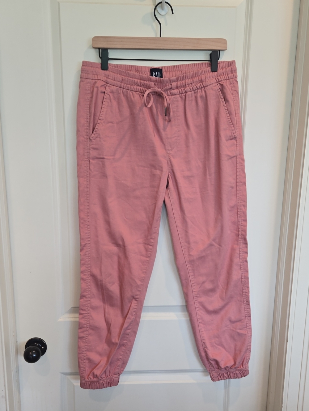 GAP Womens Rose Pink Drawstring Joggers